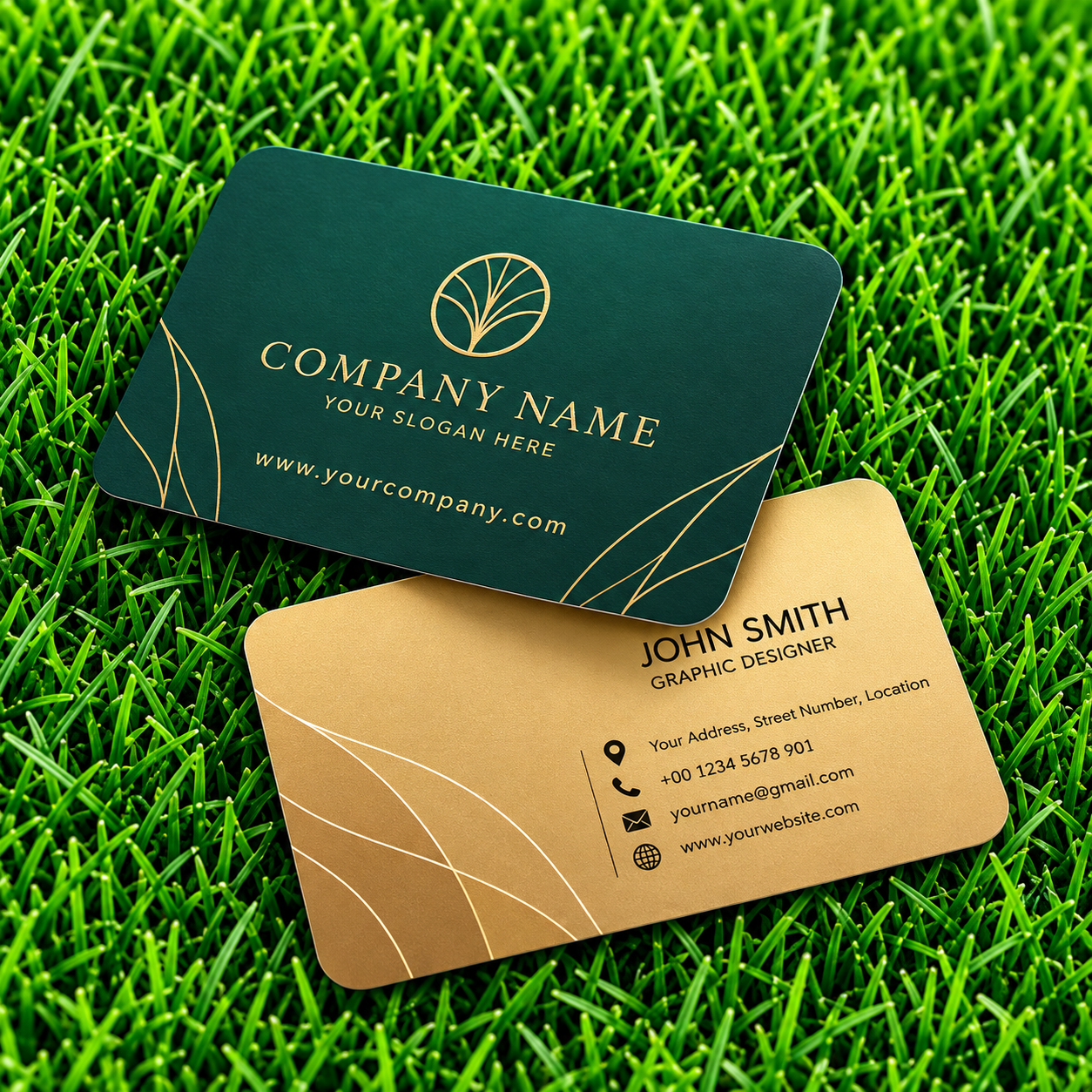 Premium Met + UV + Round Cut 350 GSM Visiting Card Printing | Luxury Business Cards
