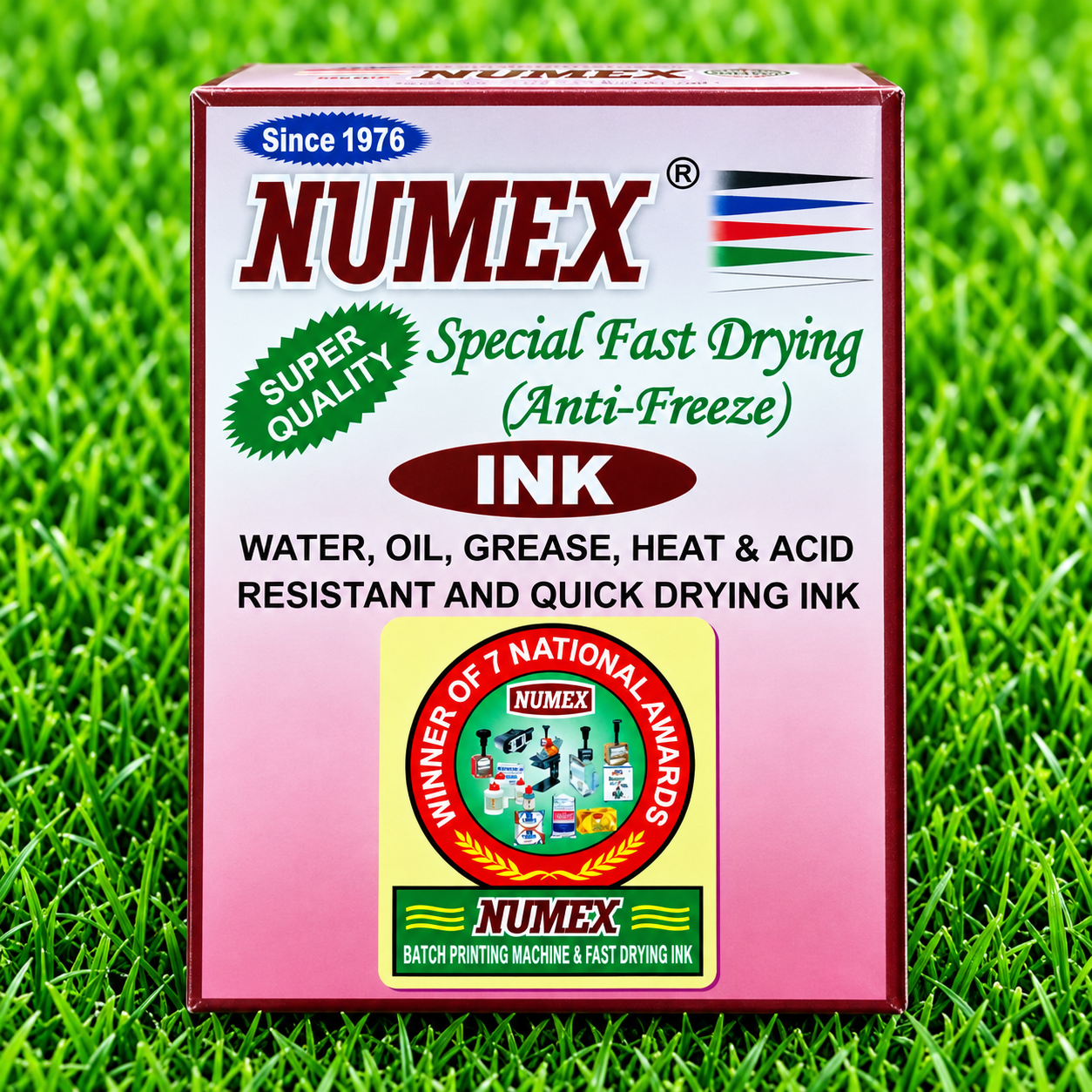 NUMEX Special Fast Drying Anti-Freeze Ink | Water, Oil, Grease, Heat & Acid Resistant | Quick Drying Printing Ink