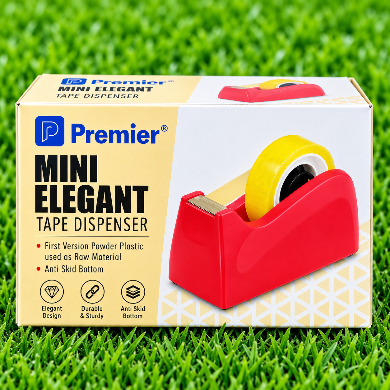 Premier Mini Elegant Tape Dispenser – Compact & Anti-Skid Tabletop Tape Cutter