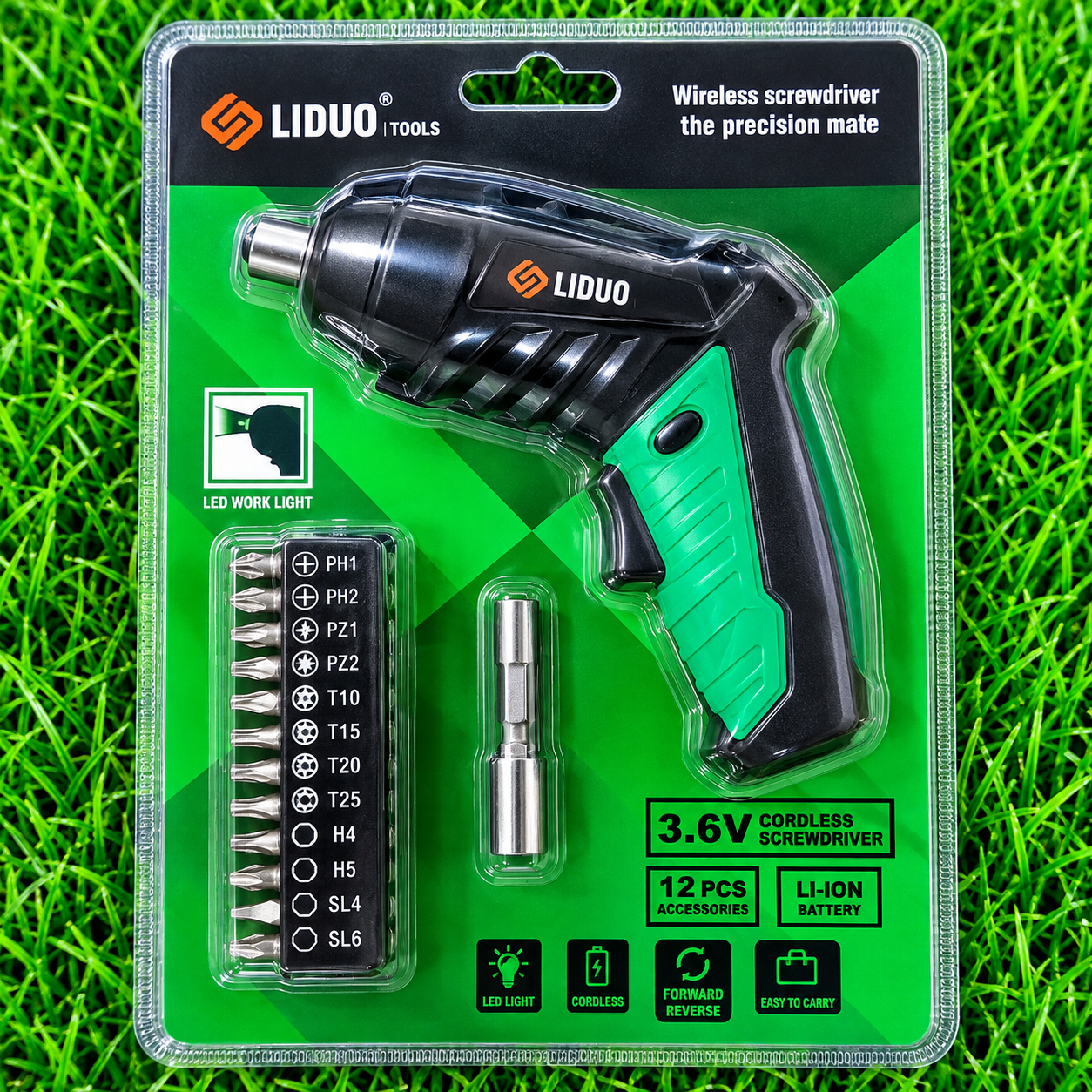 LIDUO Tools 3.6V Wireless Screwdriver (Model LD-ESD-36)
