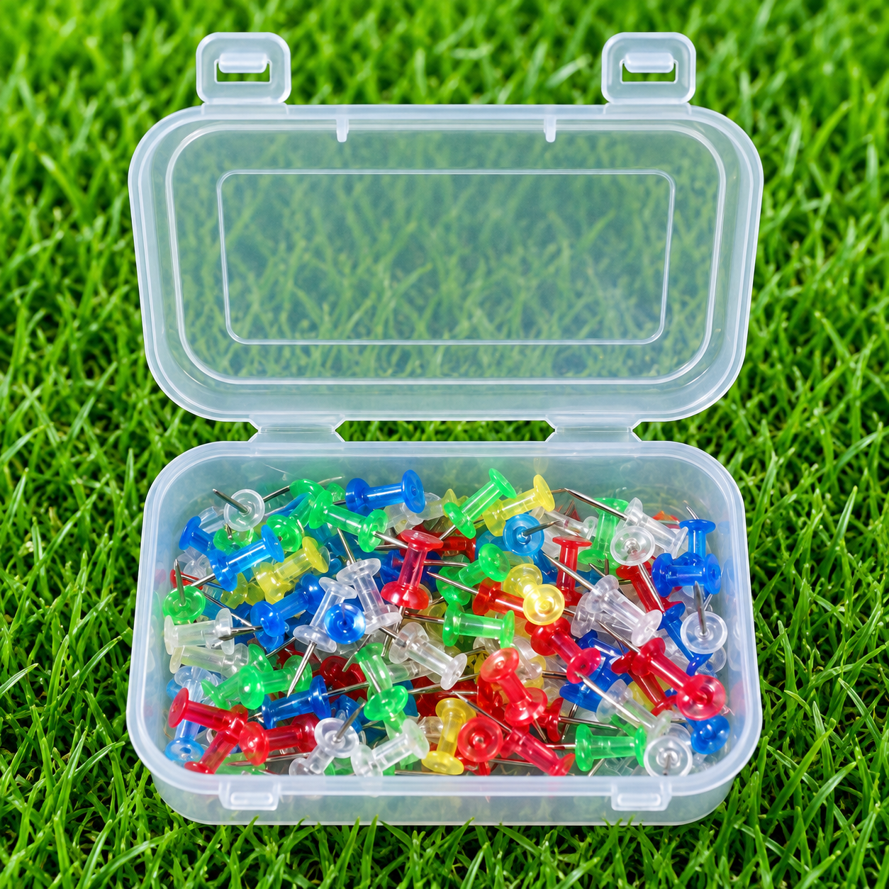 Push Pins (7319) in Reusable Storage Box