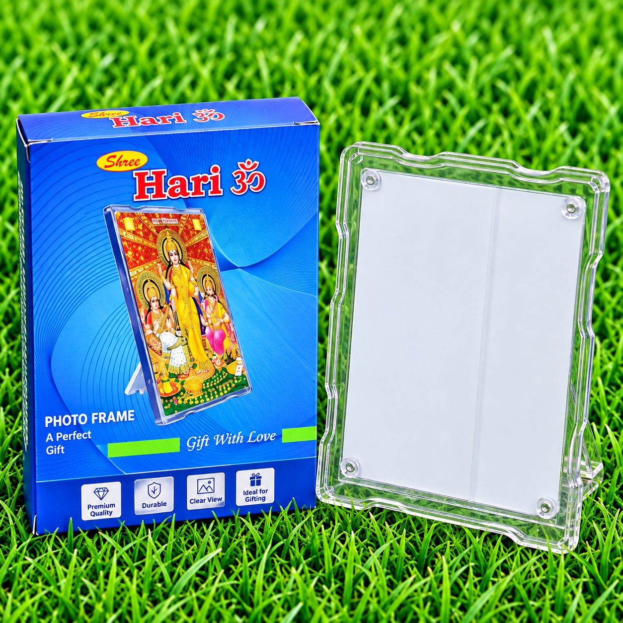 4R Premium Clear Acrylic Photo Frame with Stand