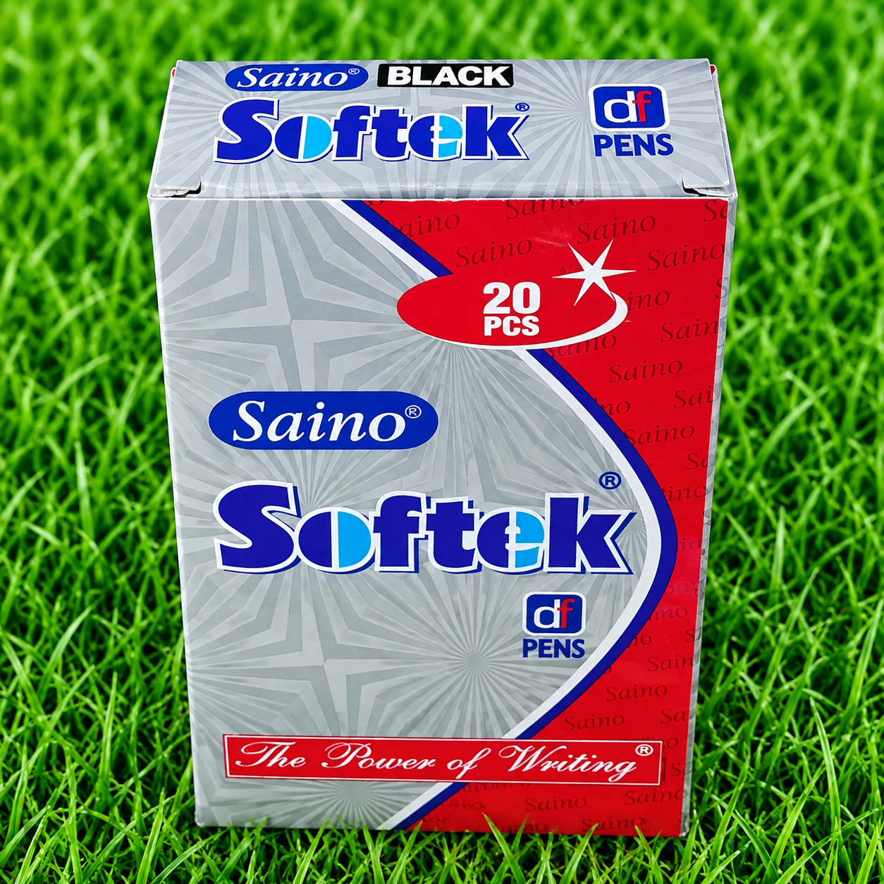 Saino Softek DF Black Ink Ball Pens Value Pack (20 Pcs)