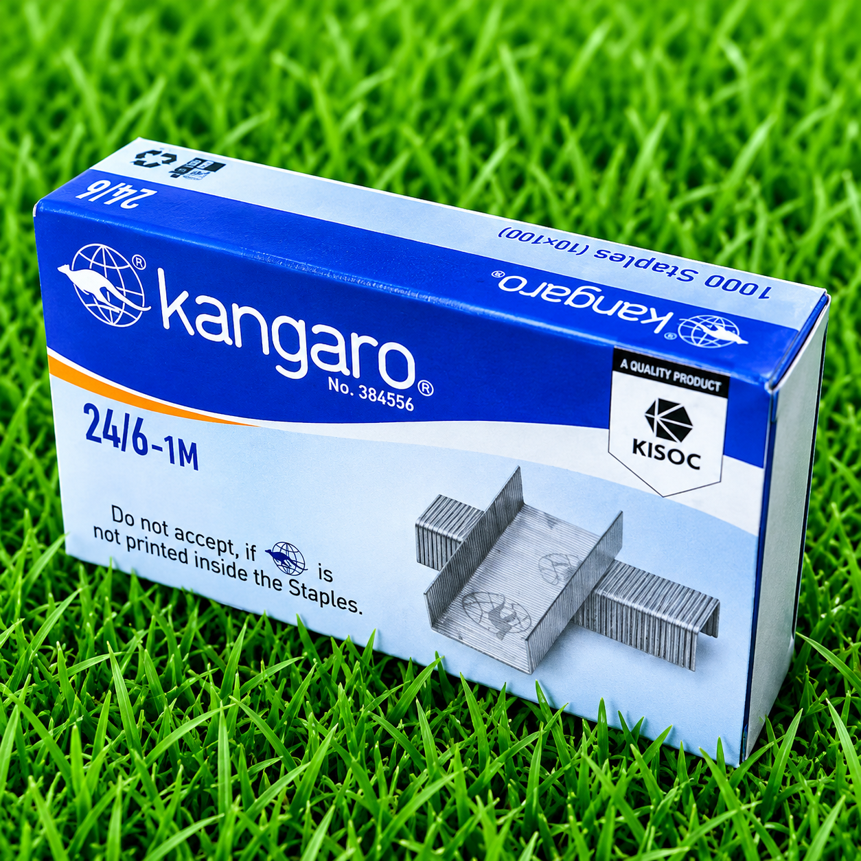 Kangaro 24/6-1M Premium Galvanized Steel Staples (1000 Staples)
